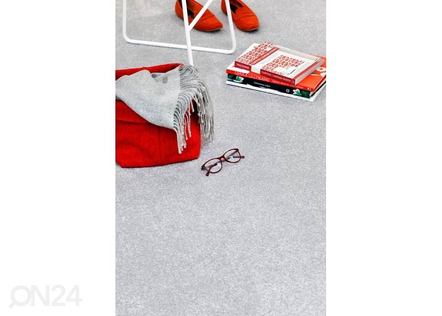 Narma veluurvaip Wow™ ümar grey Ø 133 cm suurendatud