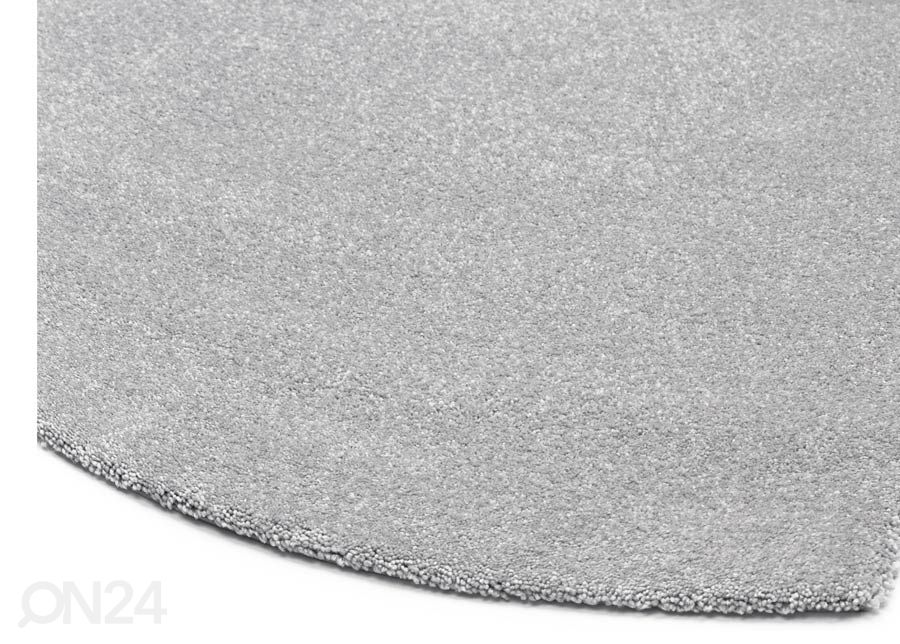 Narma veluurvaip Wow™ ümar grey Ø 133 cm suurendatud