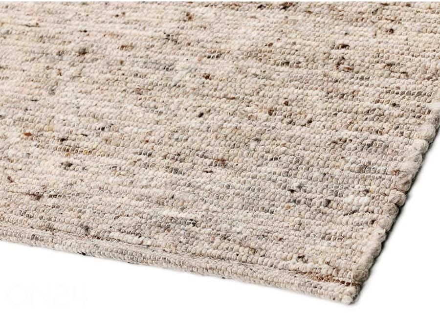 Narma villane käsikootud vaip Hygge beige 140x200 cm suurendatud