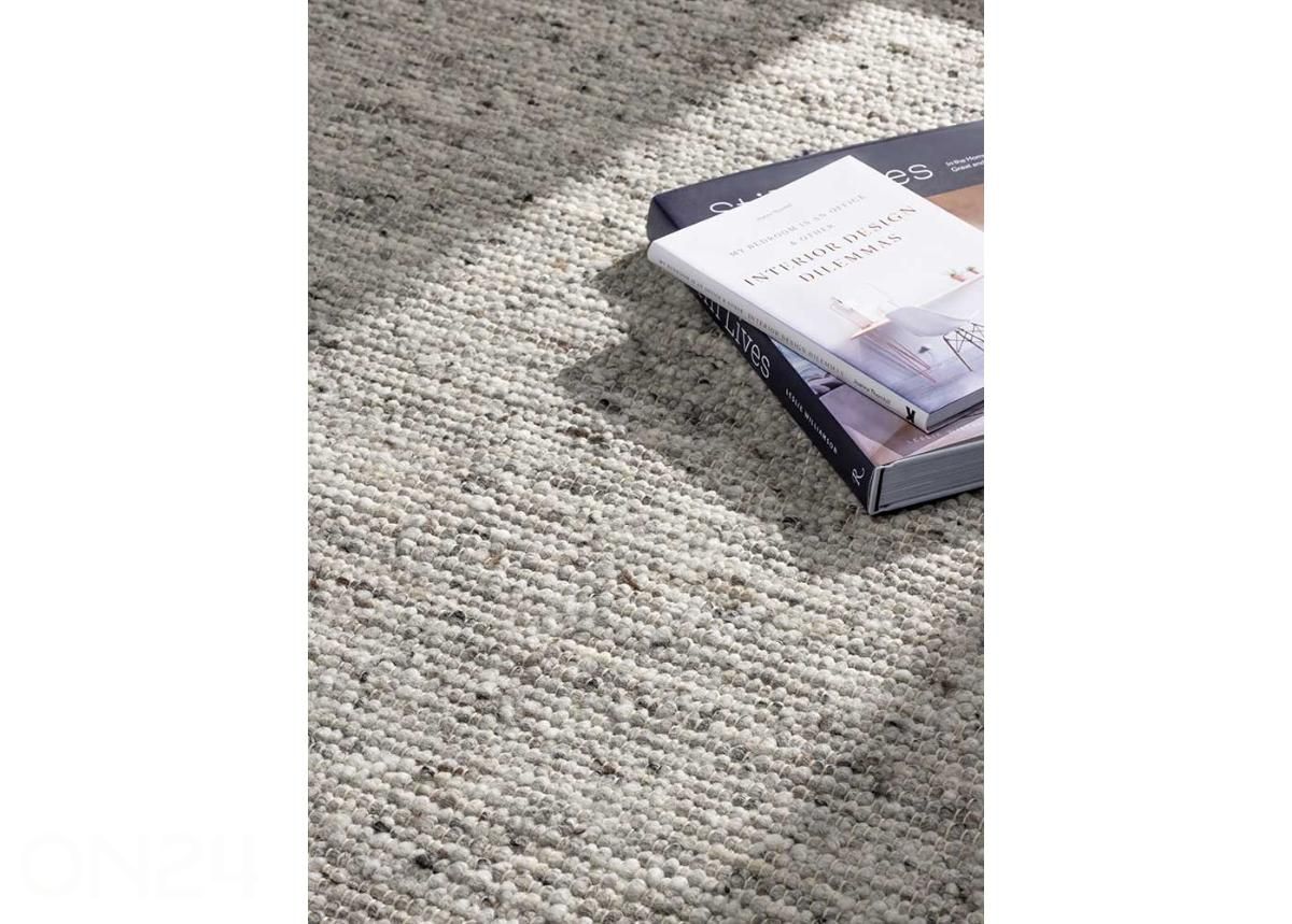 Narma villane käsikootud vaip Hygge grey 160x230 cm suurendatud