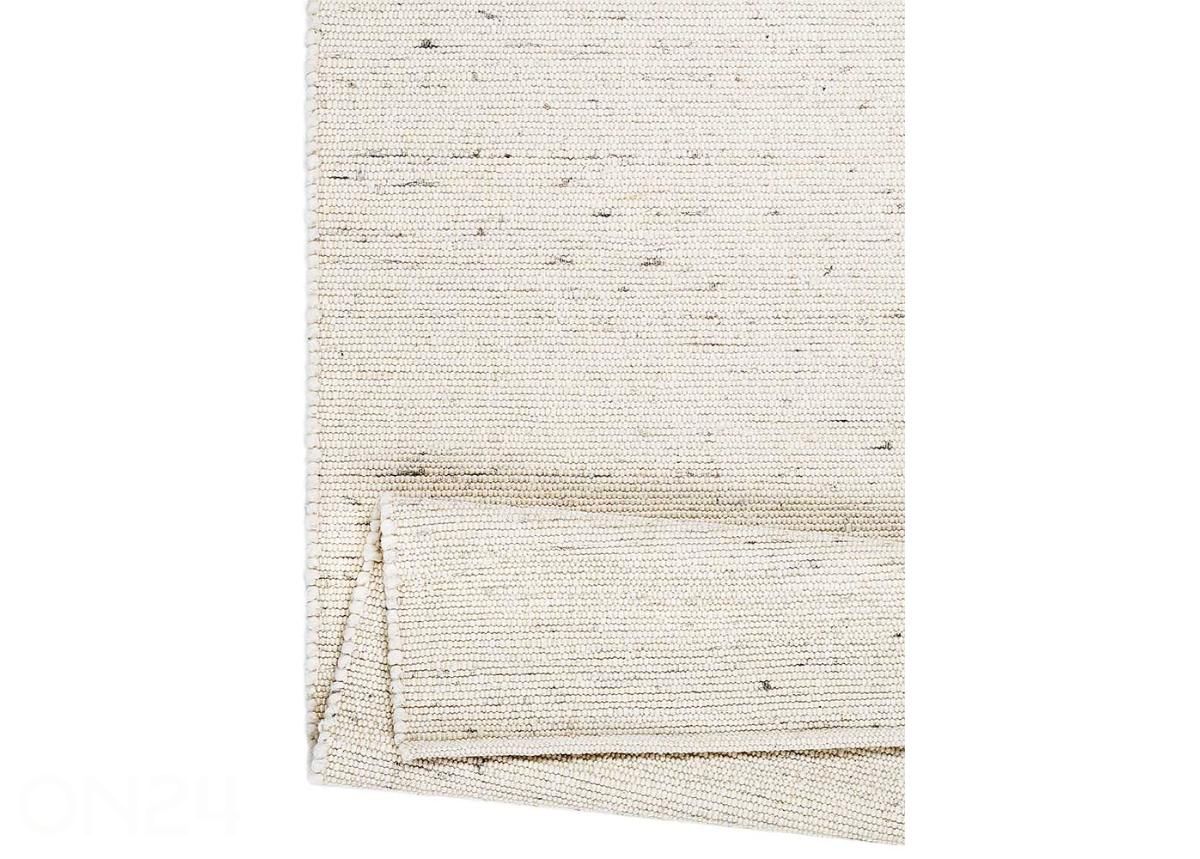 Narma villane käsikootud vaip Hygge white 140x200 cm suurendatud