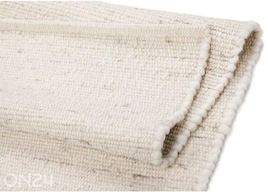 Narma villane käsikootud vaip Hygge white 140x200 cm suurendatud