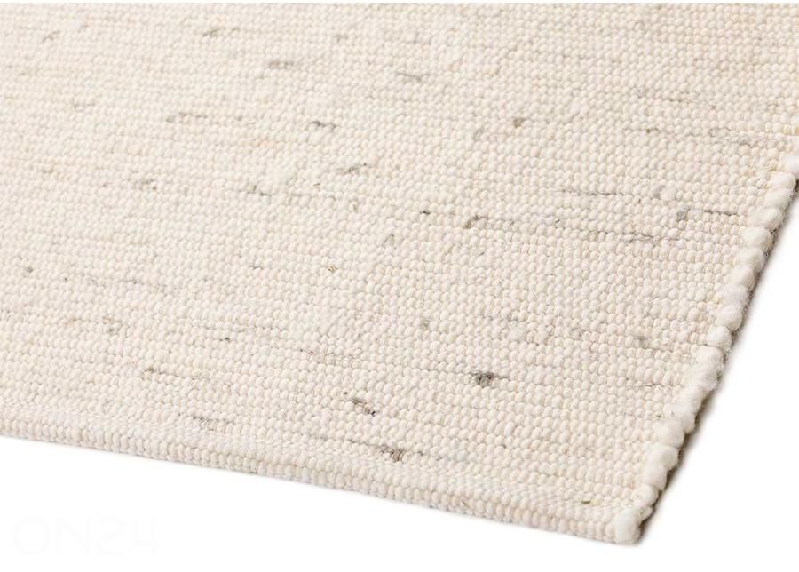 Narma villane käsikootud vaip Hygge white 140x200 cm suurendatud