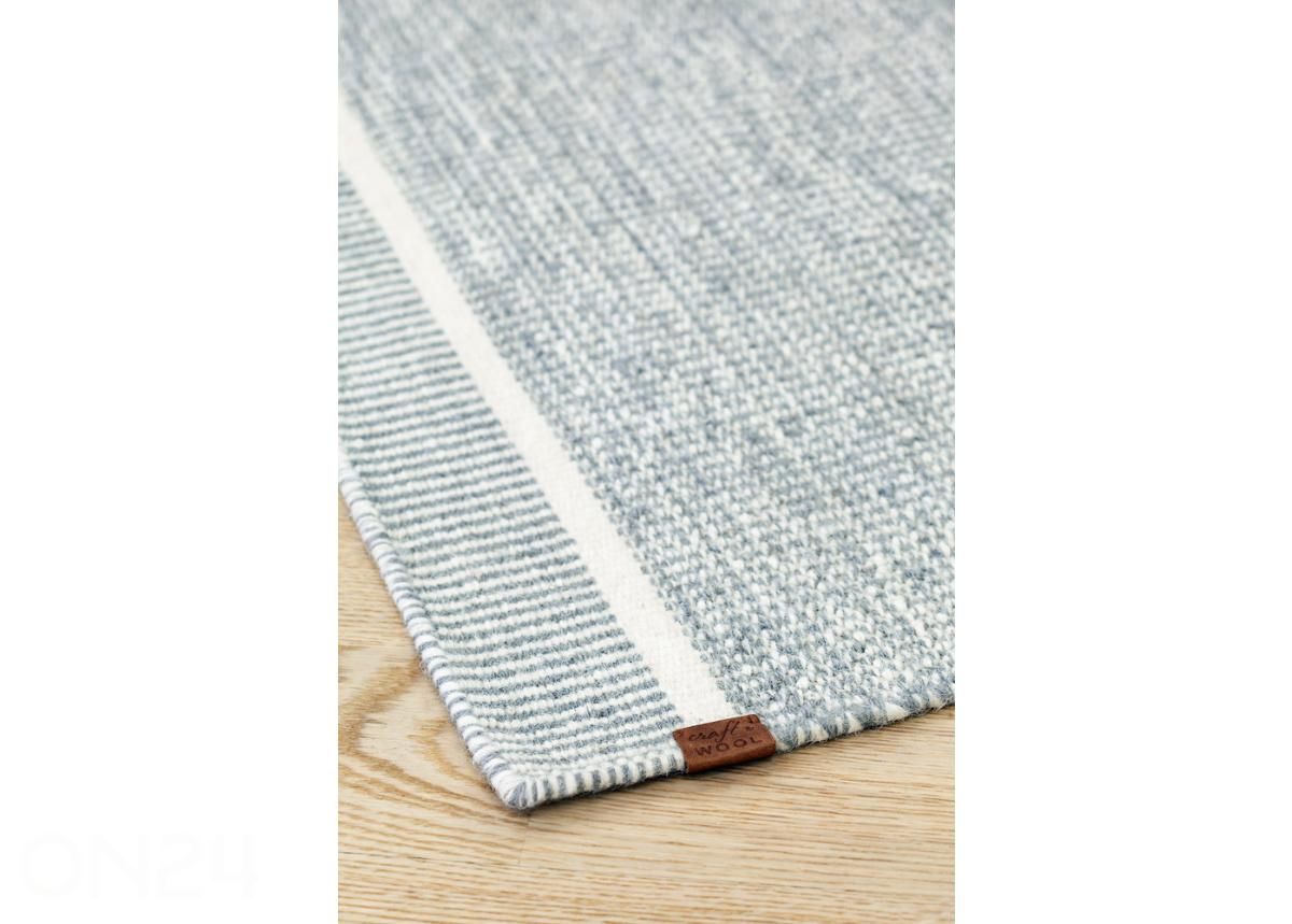 Narma villane käsikootud vaip Nummela grey 160x230 cm suurendatud