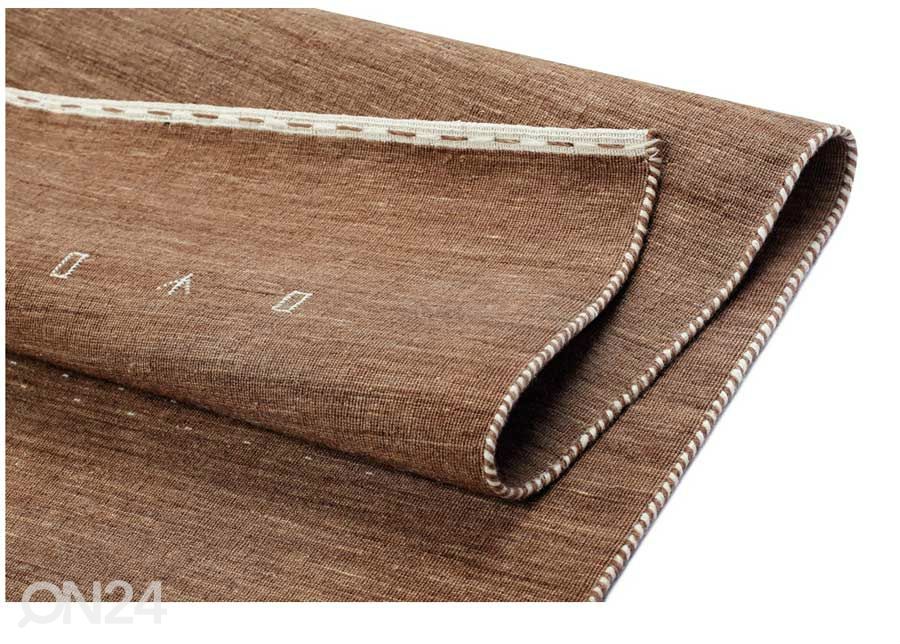 Narma villane käsikootud vaip Tornio brown 140x200 cm suurendatud