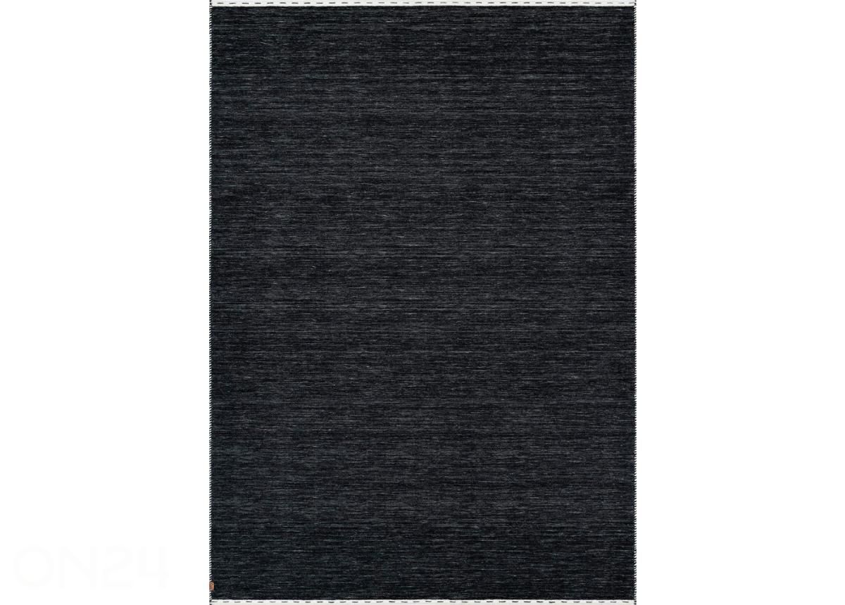Narma villane käsikootud vaip Tornio charcoal 140x200 cm suurendatud