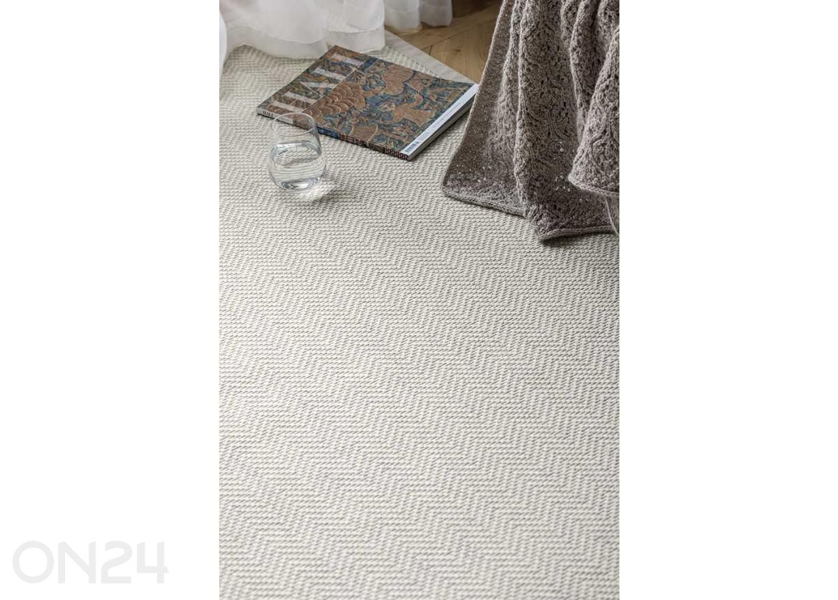 Narma villane vaip Bergen™ white 100x160 cm suurendatud