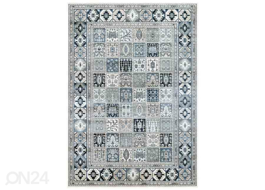 Narma viskoosvaip Zahra sand/blue 160x230 cm suurendatud
