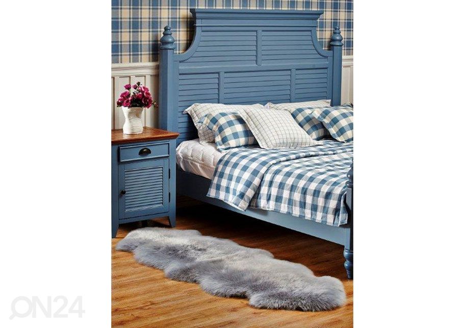 Naturaalne lambanahk Merino grey Duo ±60x180 cm suurendatud