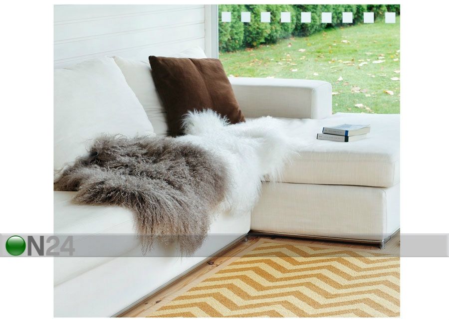 Naturaalne lambanahk Mongolian mushroom 60x90 cm suurendatud