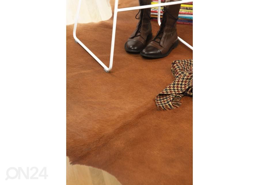 Naturaalne veisenahk brown maxi 200x210 cm suurendatud