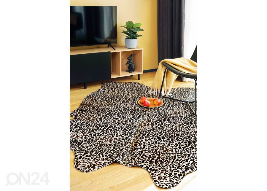 Naturaalne veisenahk Leopard 170x180 cm suurendatud