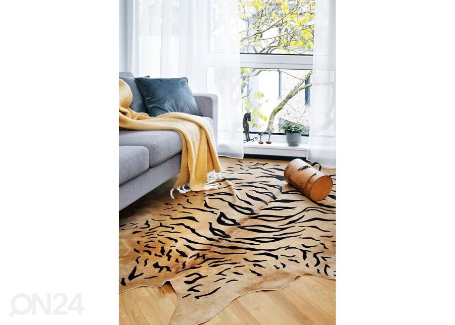Naturaalne veisenahk Tiger 170x180 cm suurendatud