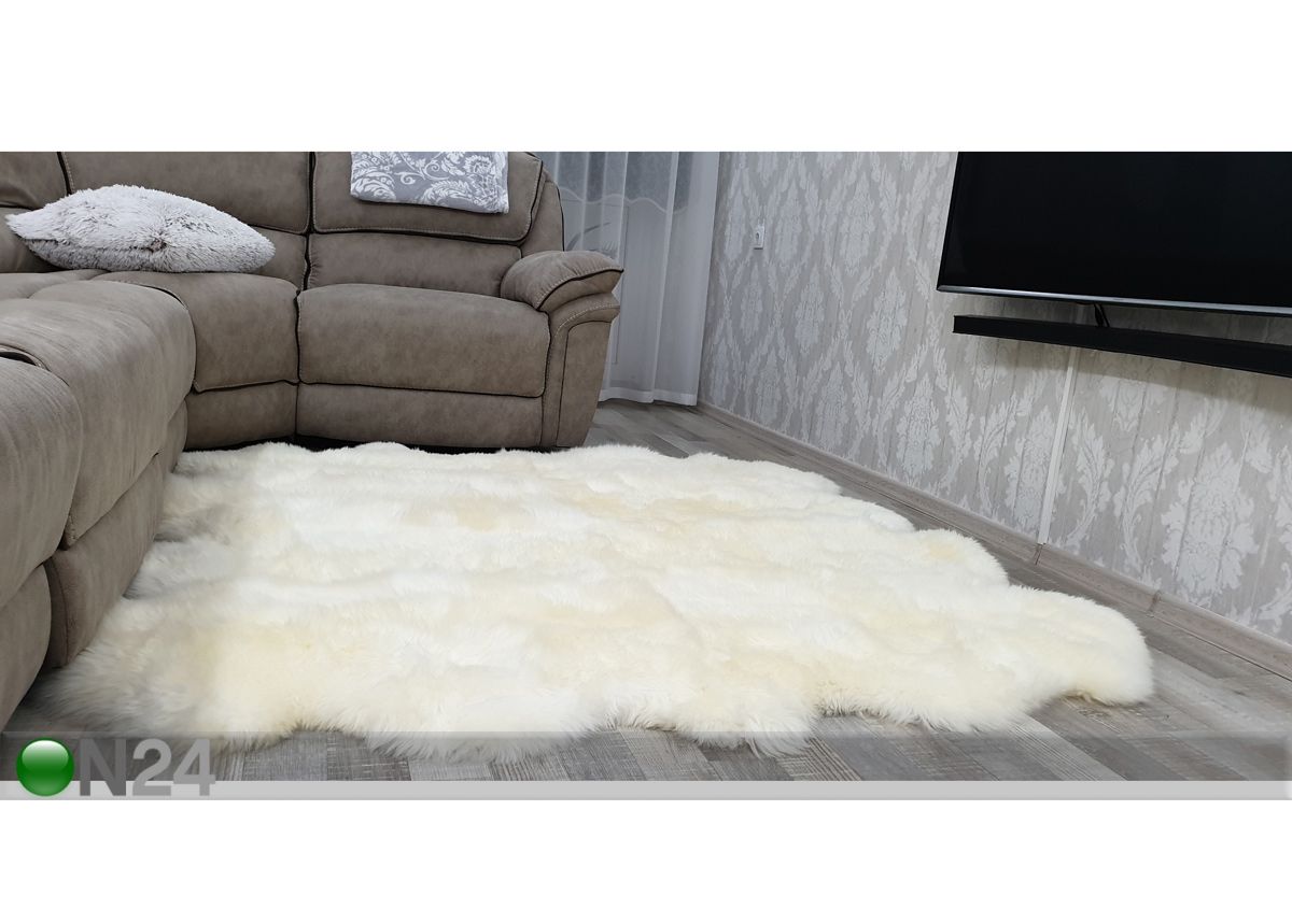 Naturaalsest lambanahast vaip 170x180 cm suurendatud
