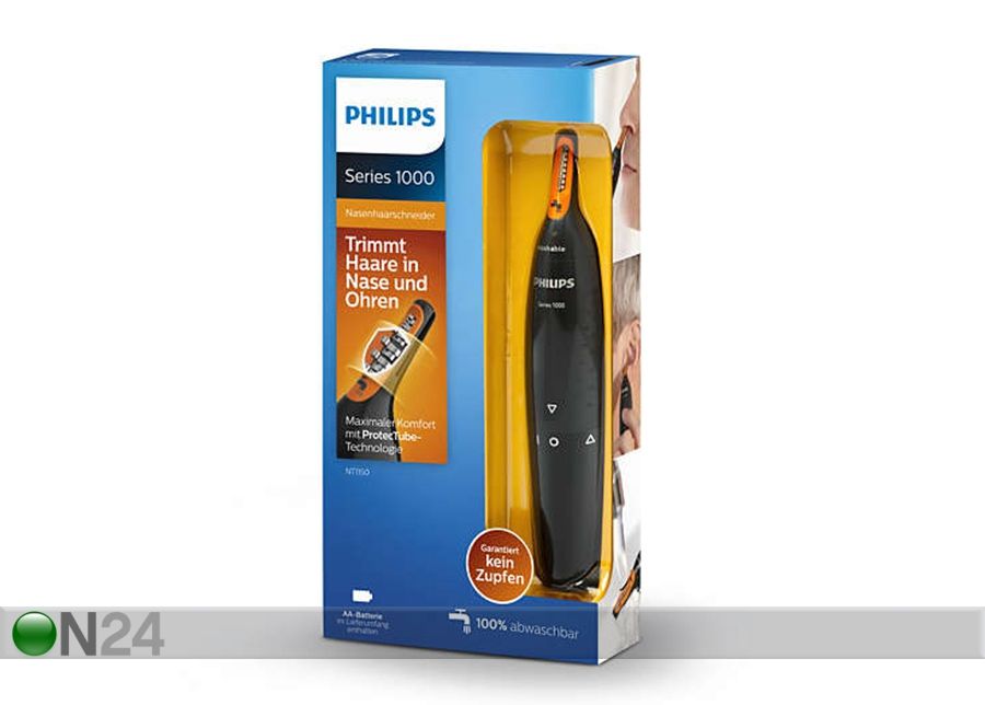 Nina-, kõrva- ja kulmukarvade lõikur Philips suurendatud