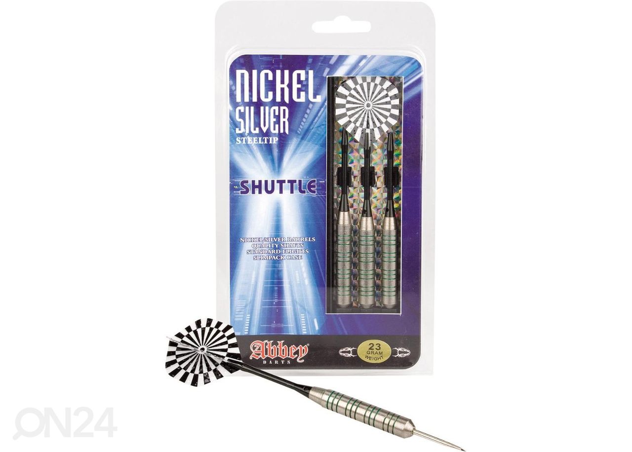 Noolte komplekt Nickel/silver Abbey suurendatud