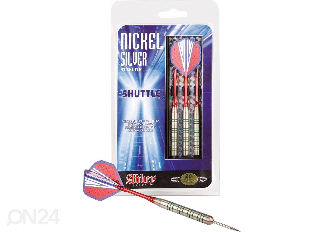 Noolte komplekt Nickel/silver Abbey suurendatud