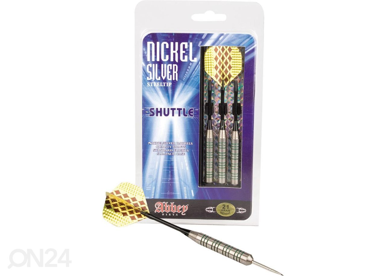 Noolte komplekt Nickel/silver Abbey suurendatud