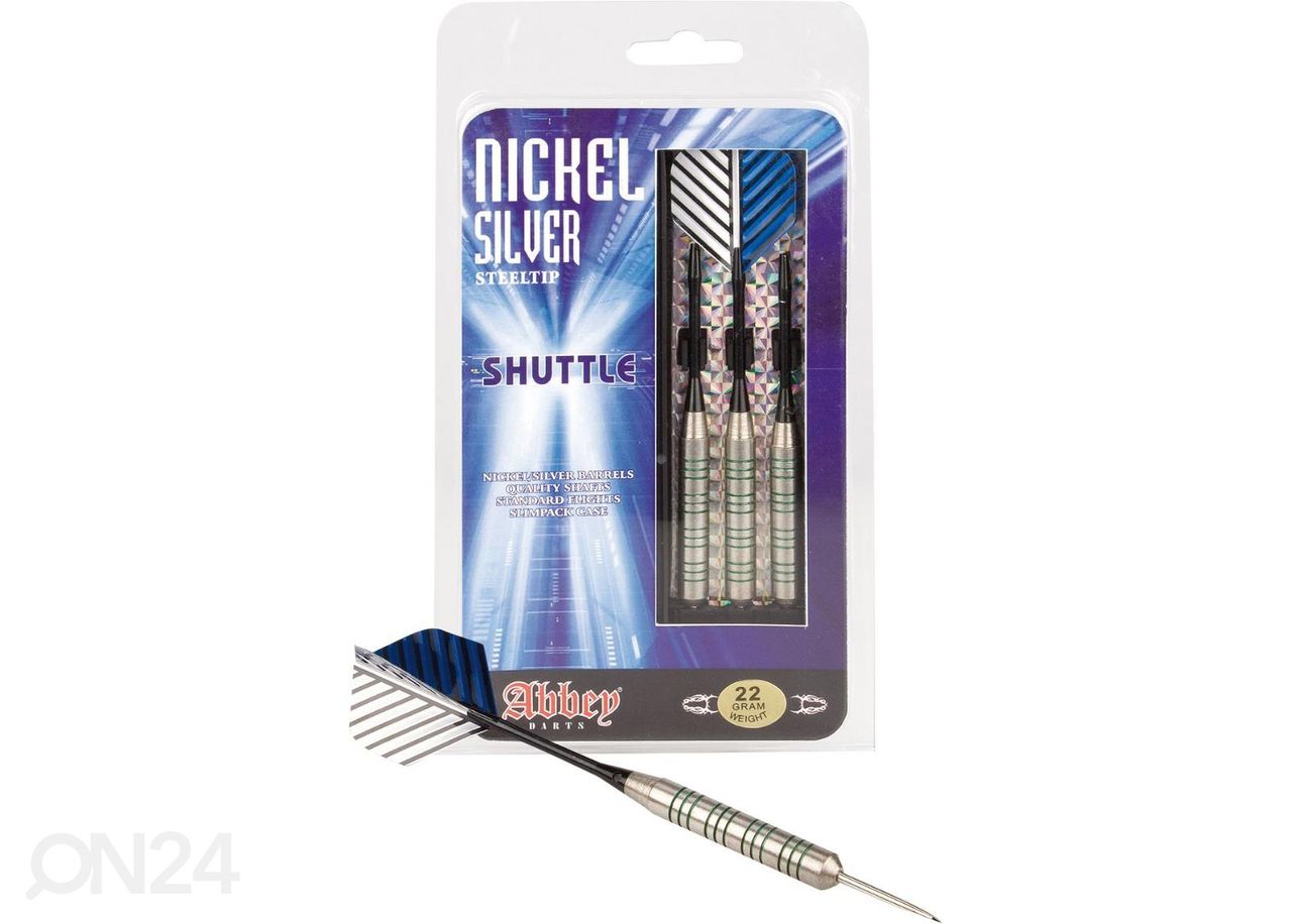 Noolte komplekt Nickel/silver Abbey suurendatud
