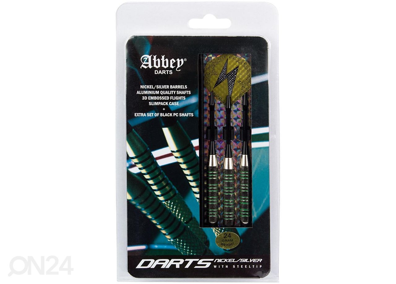Noolte komplekt Nickel/silver Abbey suurendatud