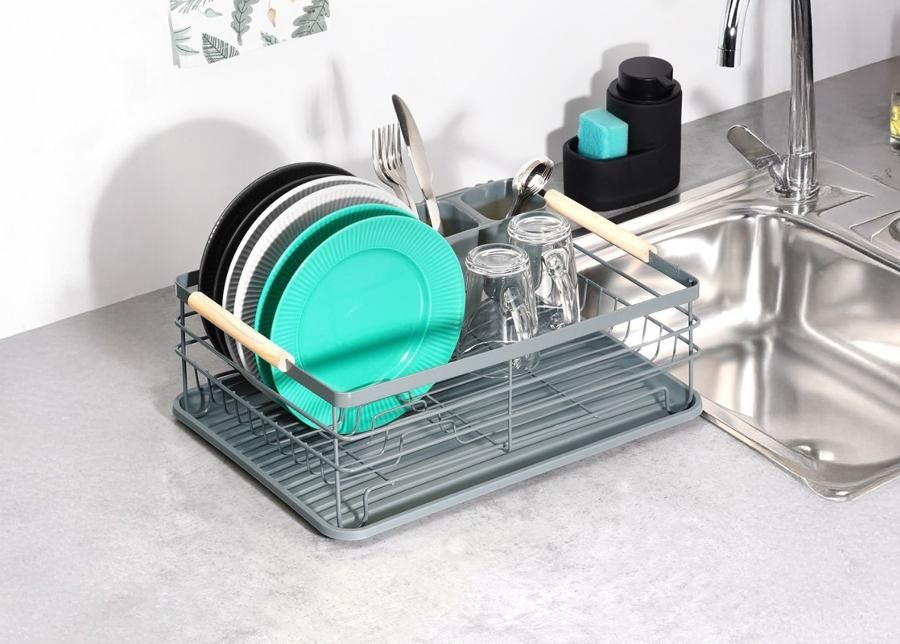 Nõudekuivatusrest , hall suurendatud