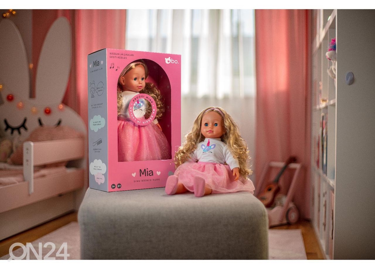 Nukk Mia räägib eesti keeles 40 cm suurendatud