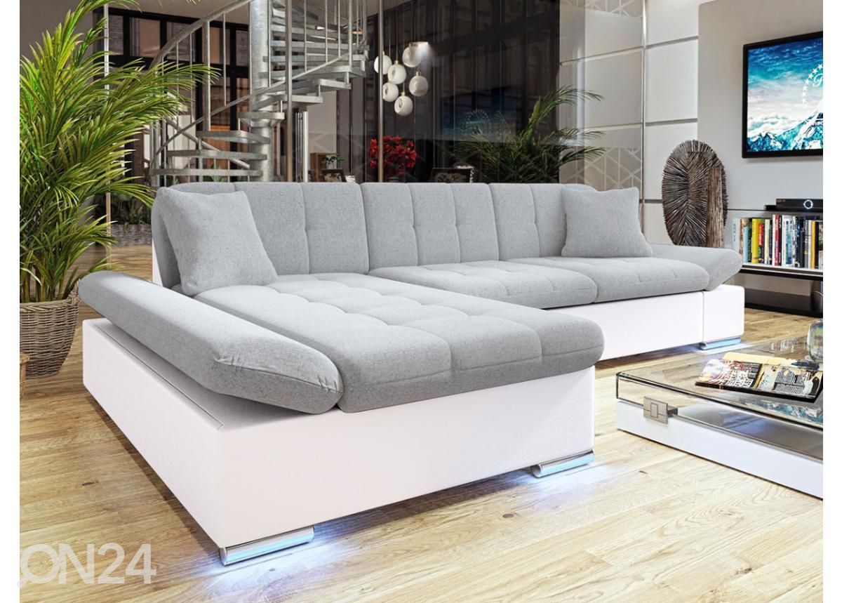 Nurgadiivanvoodi + LED suurendatud