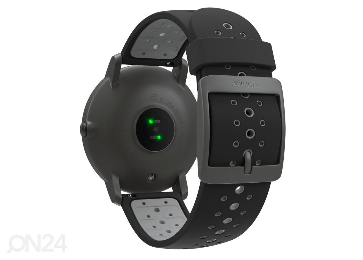 Nutikell Withings Steel HR Sport 40mm must suurendatud