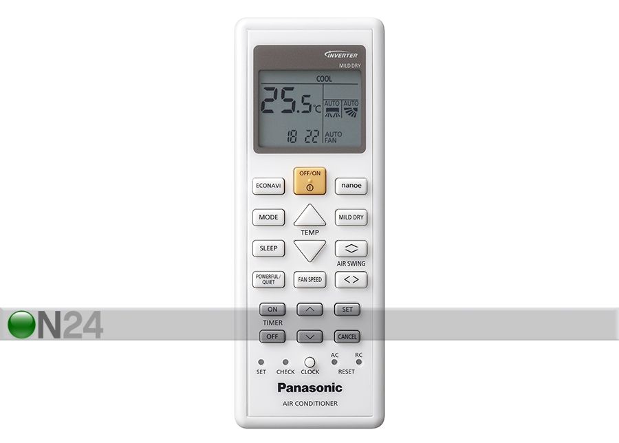 Õhksoojuspump Panasonic NZ25TKE suurendatud