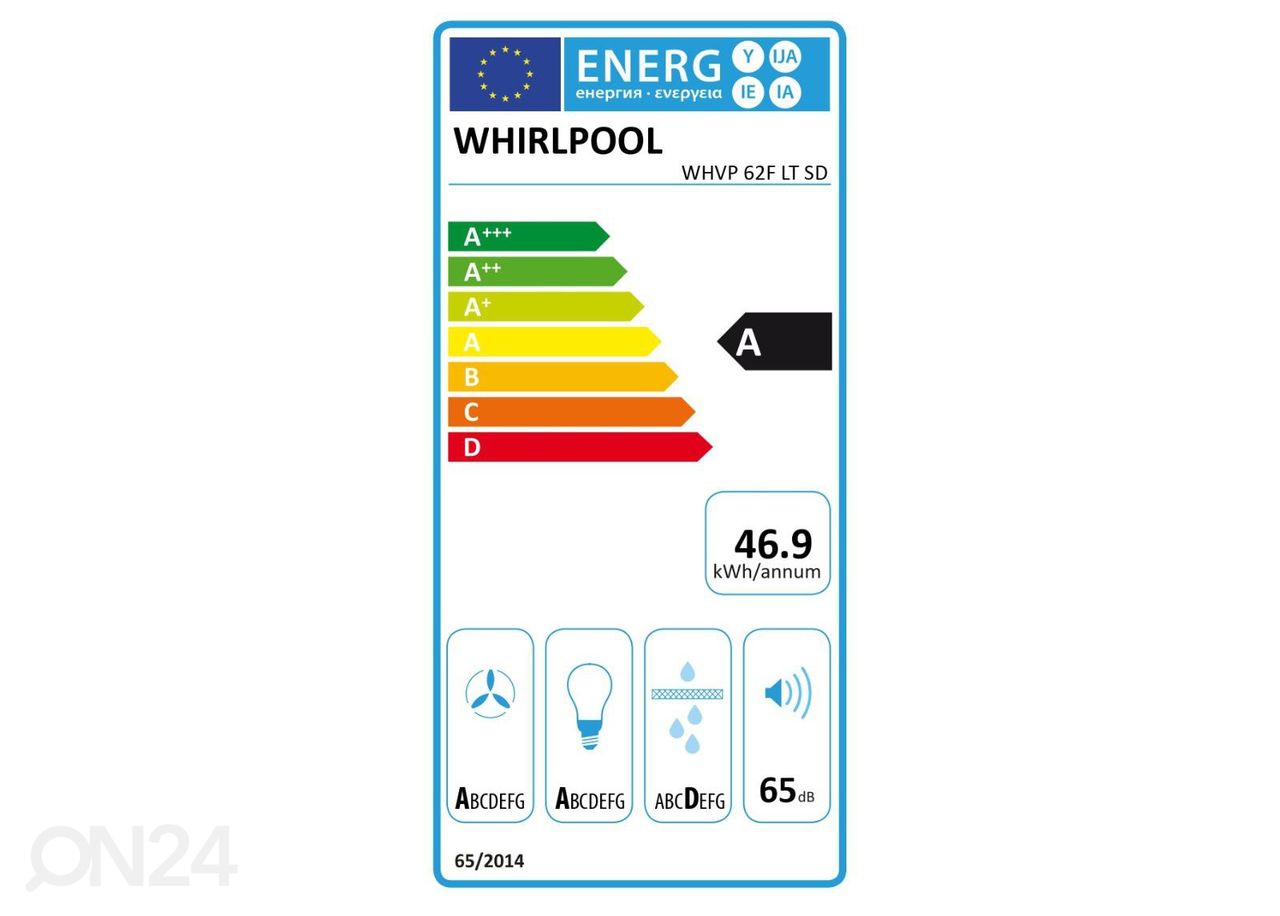 Õhupuhastaja Whirlpool WHVP62FLTSD suurendatud