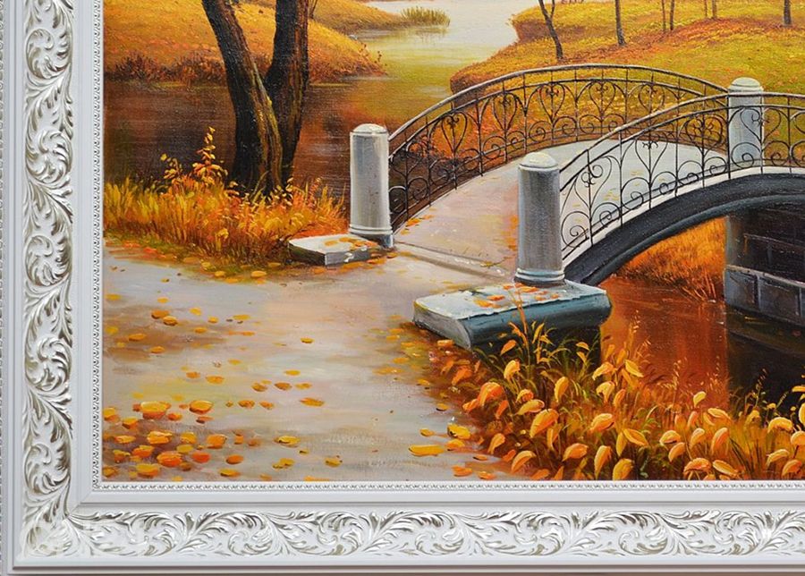 Õlimaal Kuldne sügis 110x140 cm suurendatud