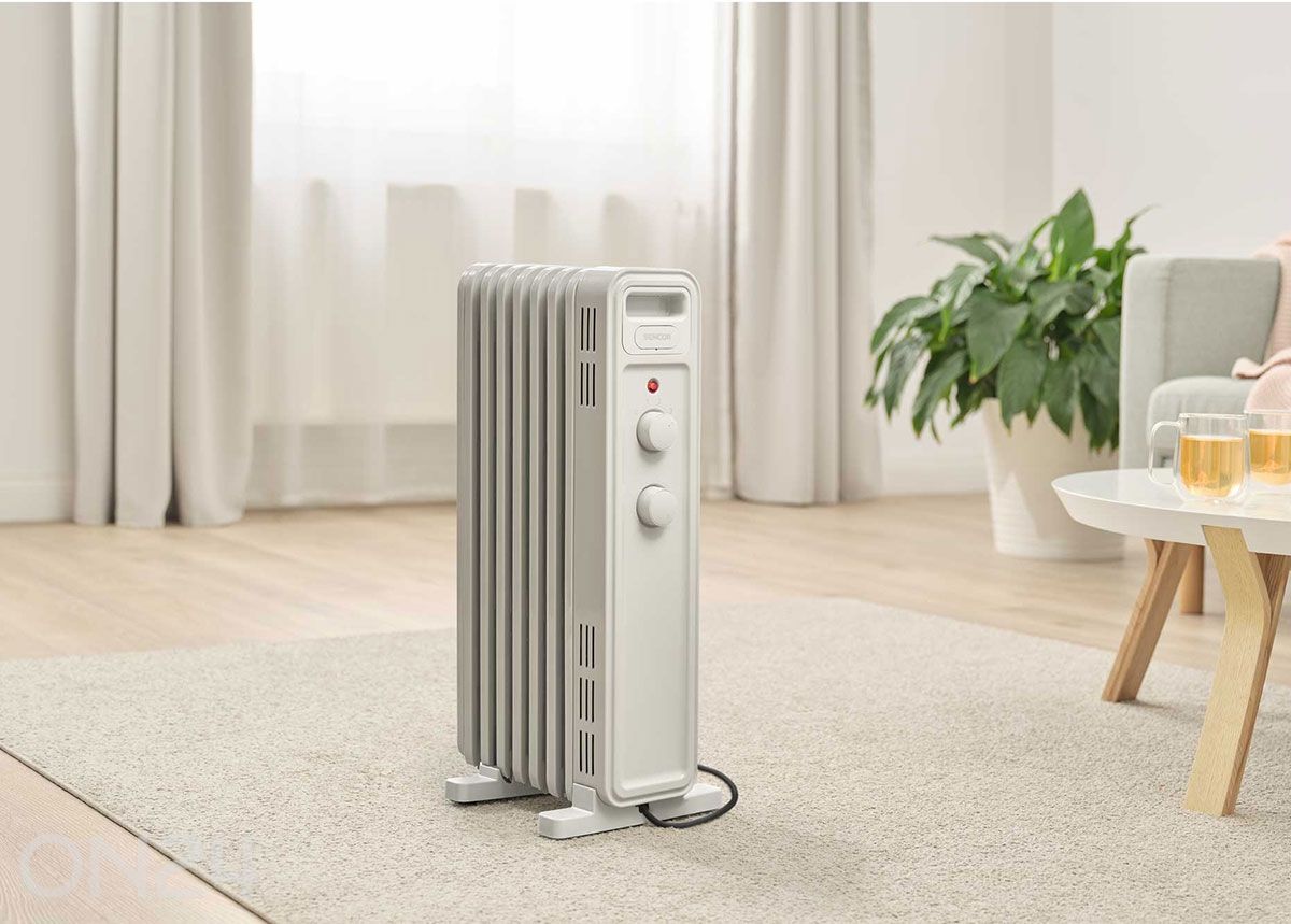 Õliradiaator Sencor SOH3407WH, valge suurendatud