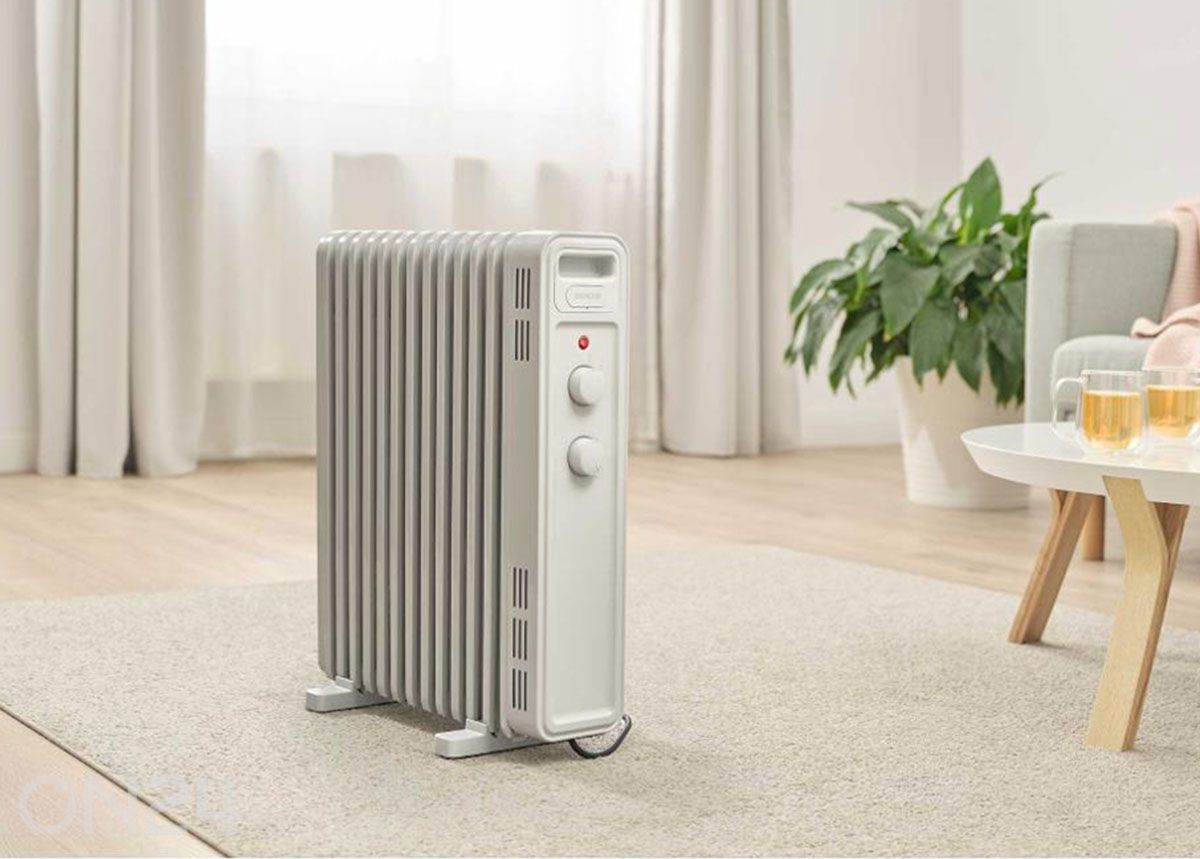 Õliradiaator Sencor SOH3413WH, valge suurendatud