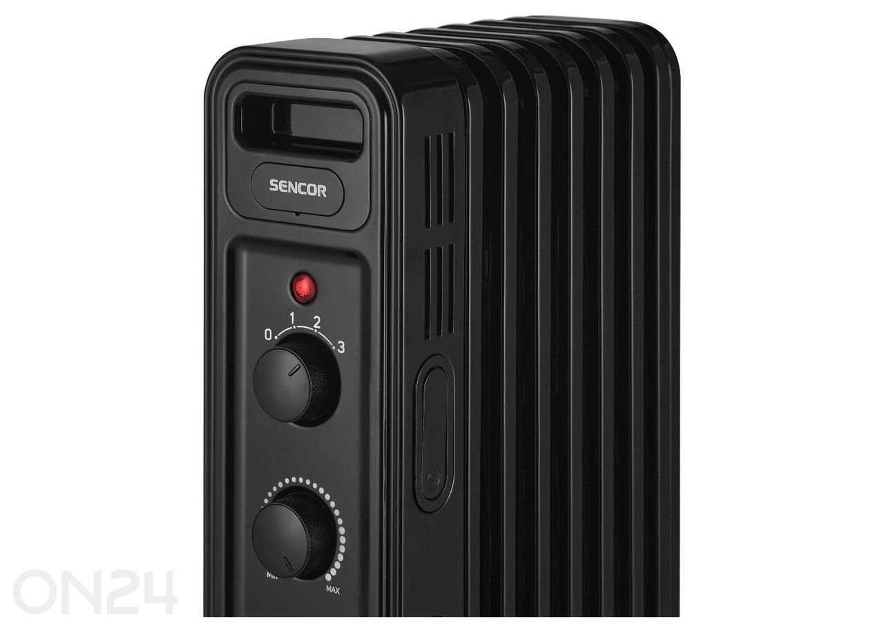 Õliradiaator Sencor SOH3507BK, must suurendatud