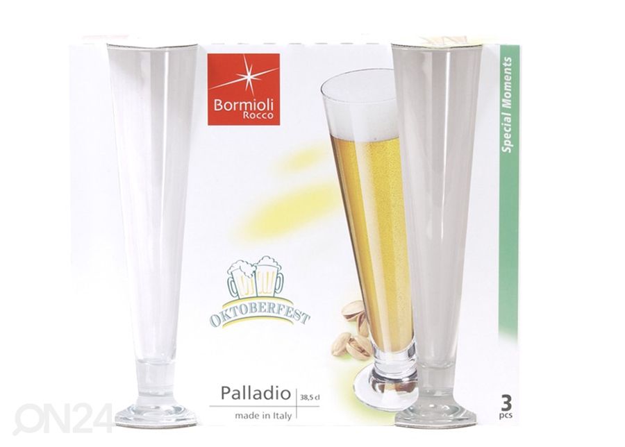 Õlleklaas Palladio 30 cl, 3 tk suurendatud