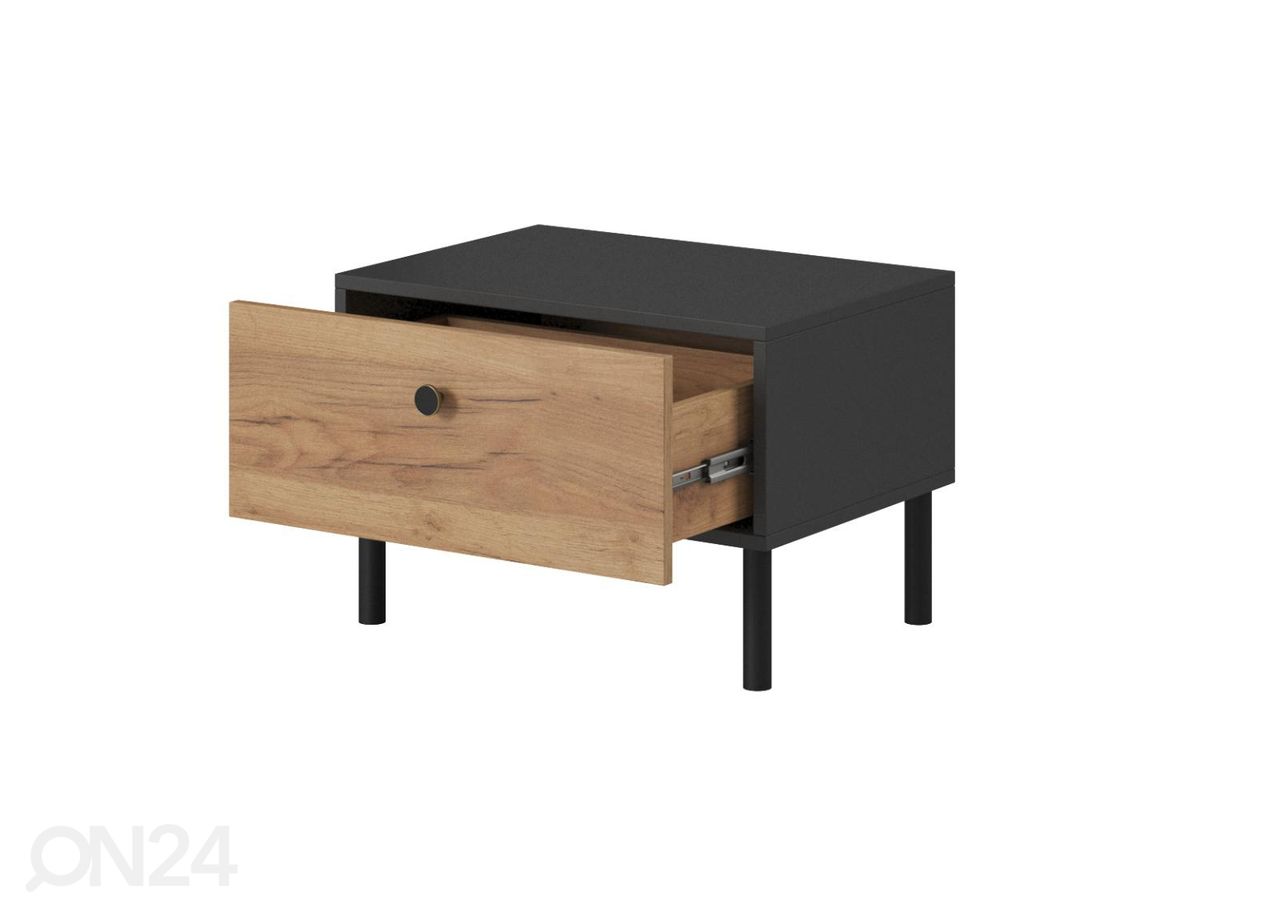 Öökapid Deco D 2 tk, antratsiit/tamm suurendatud