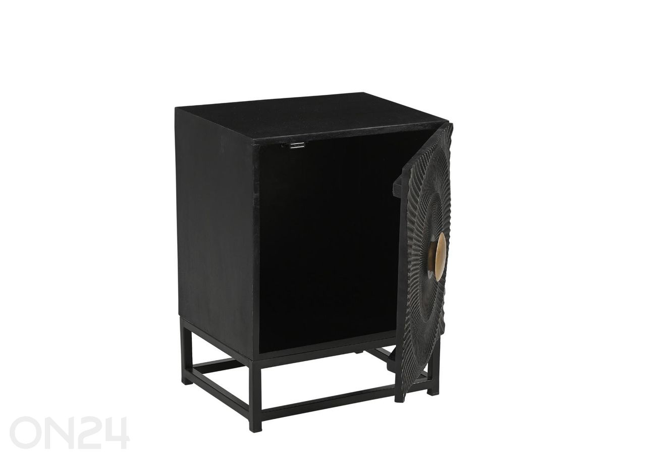 Öökapp Black Smooth 45 cm suurendatud