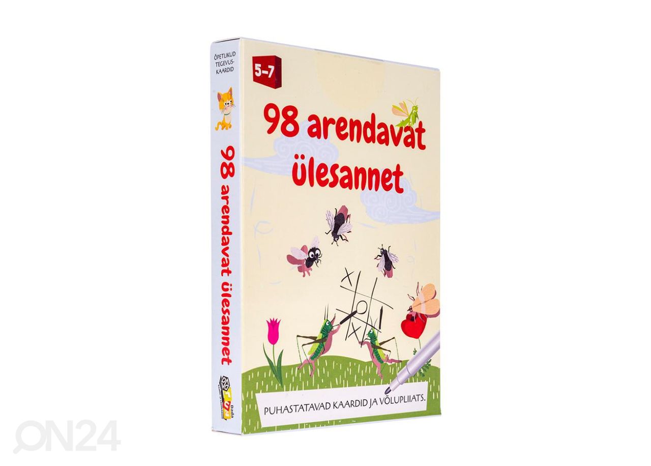 Õppekaardid 98 Arendavat Ülesannet suurendatud