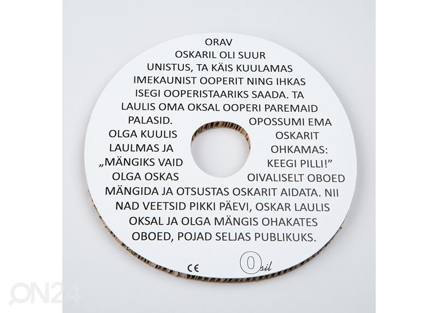 Osil dekoratiivnetäht O suurendatud