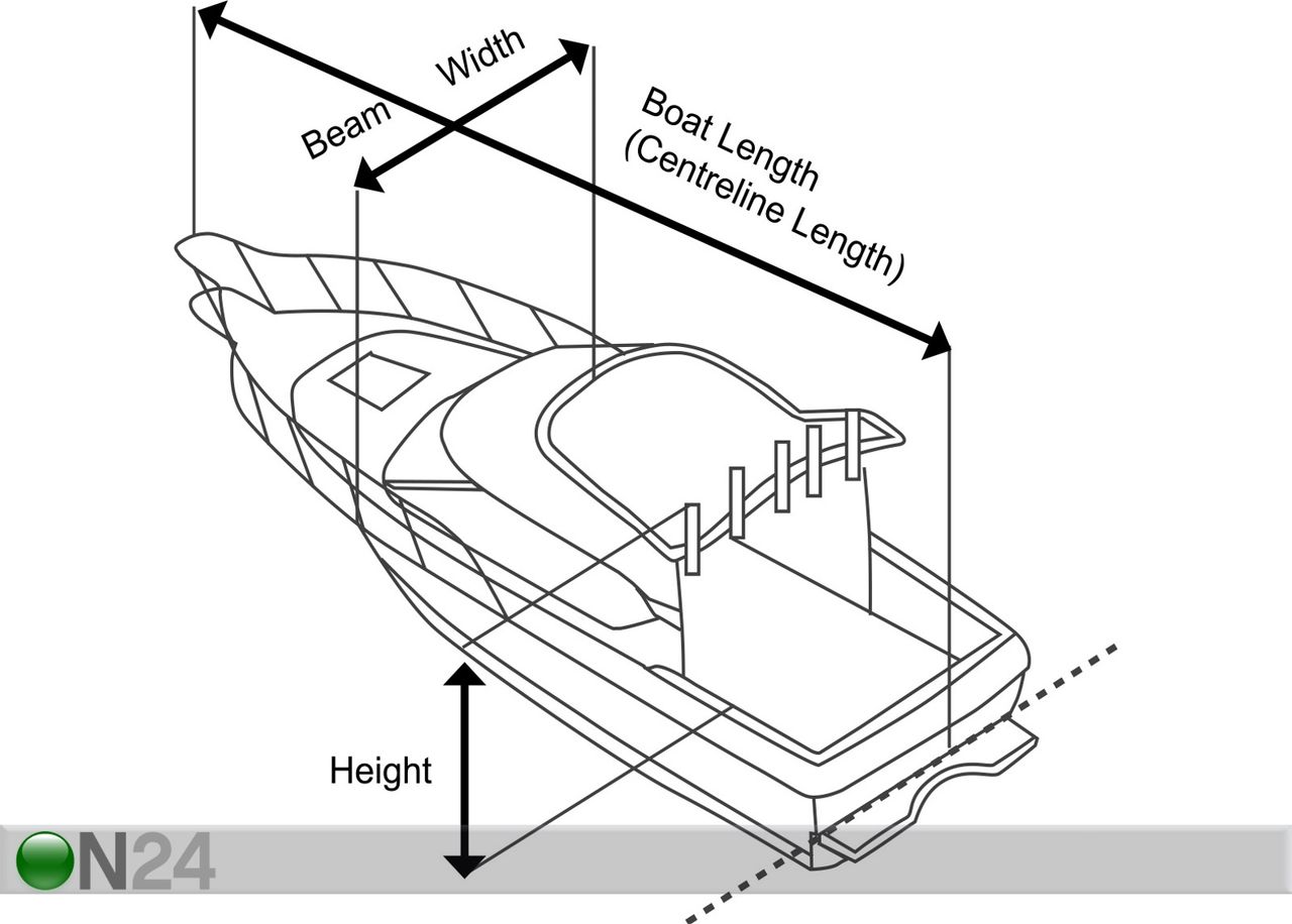 Paadikate Bowrider tüüpi paadile 4.7-5.0 m suurendatud