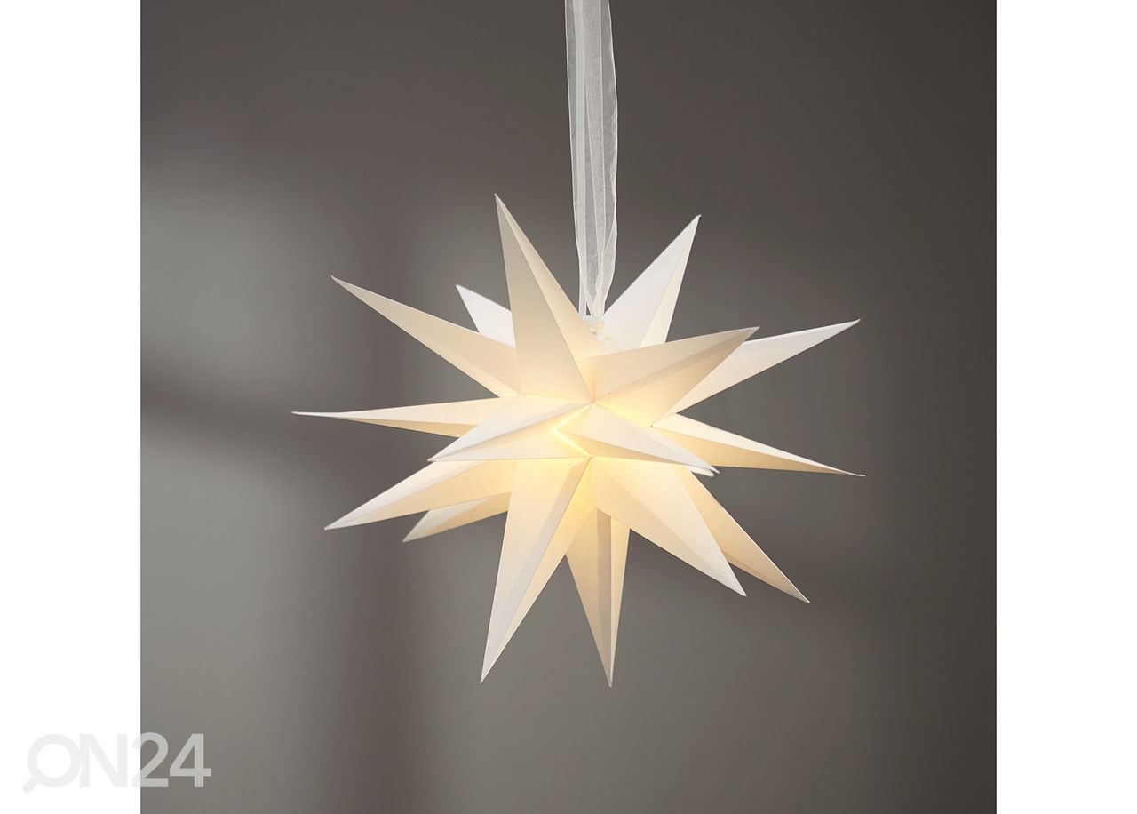Paberist täht December 35 cm, valge suurendatud