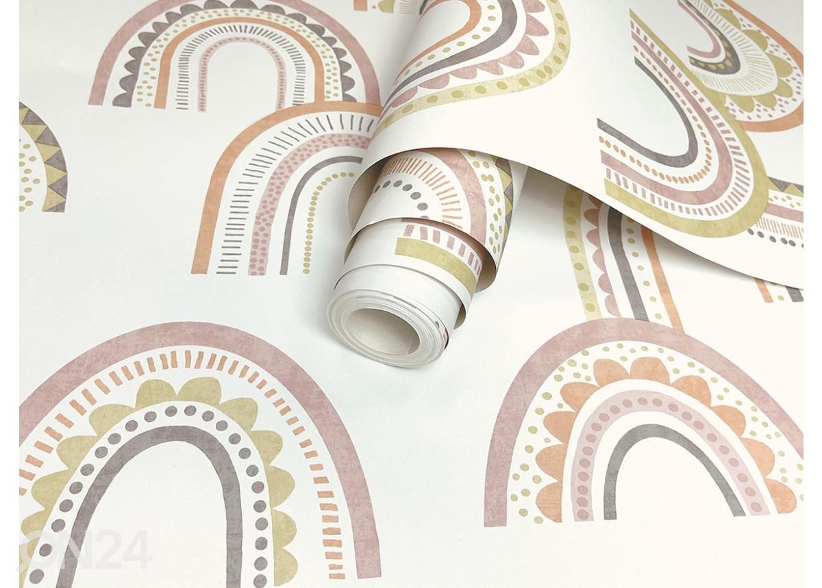 Pabertapeet Boho Rainbow suurendatud