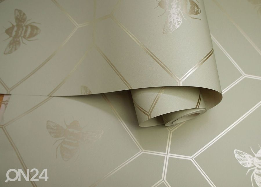Pabertapeet Honeycomb Bee suurendatud