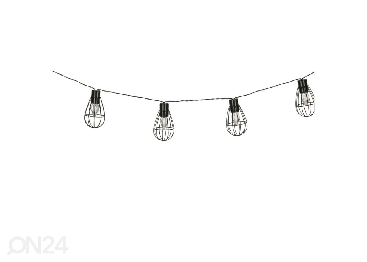 Päikesepaneeliga aiavalgusti Girlande Loft 10 LED suurendatud
