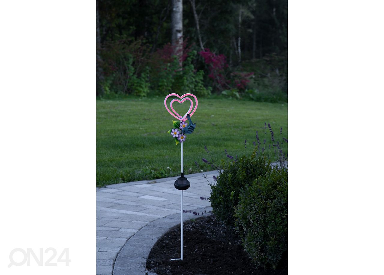 Päikesepaneeliga dekoratsioon Linny Heart suurendatud