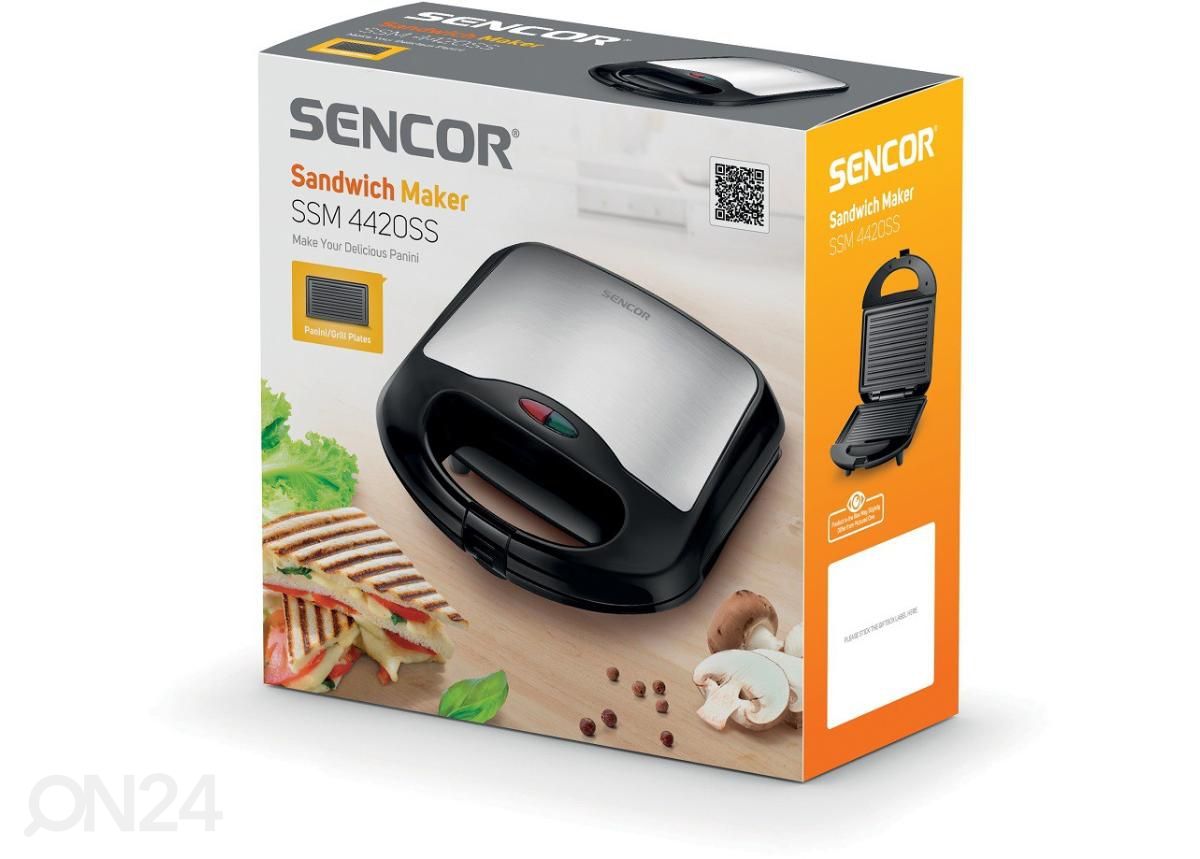 Panini- ja võileivagrill Sencor SSM4420SS suurendatud