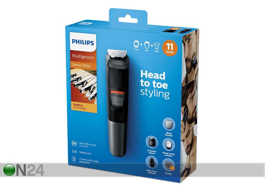 Pardel Philips Multigroom 5000 suurendatud