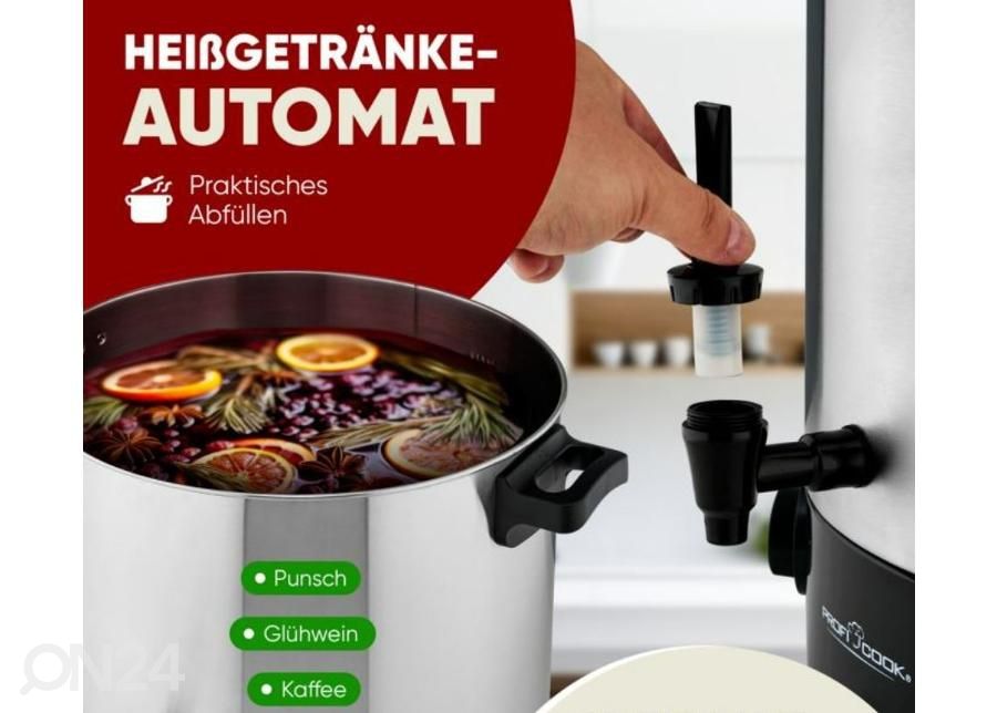 Pastöriseerija-joogimahuti 32L ProfiCook PCEKA1283 suurendatud