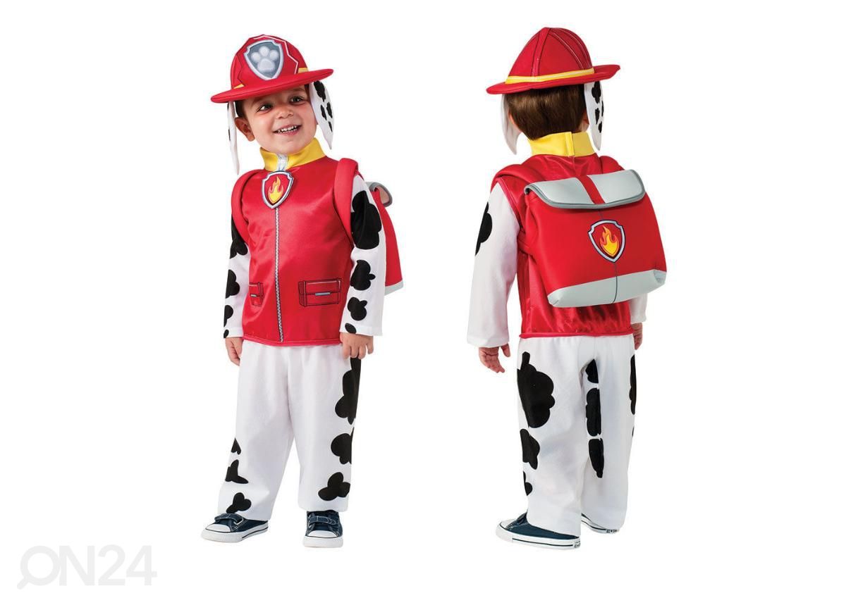 Paw Patrol Deluxe kostüüm Marshall, S suurus suurendatud