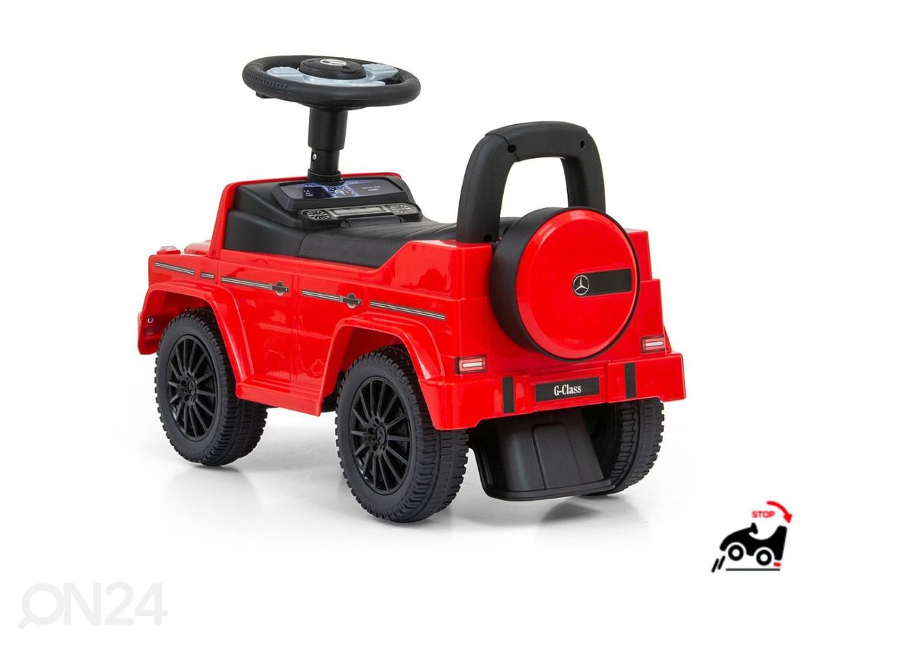 Pealeistumisauto Mercedes G350D punane suurendatud